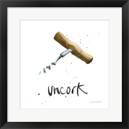 Framed Pop the Cork VIII Print