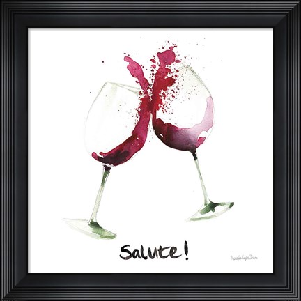 Framed Pop the Cork V Print