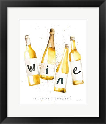 Framed Pop the Cork IV Print