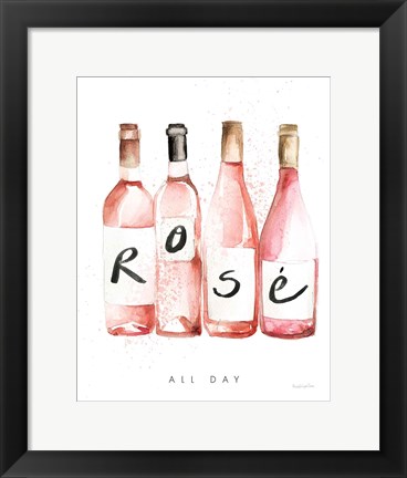 Framed Pop the Cork III Print