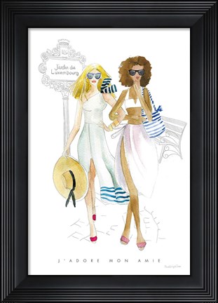 Framed Paris Girlfriends IV Print