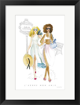 Framed Paris Girlfriends IV Print