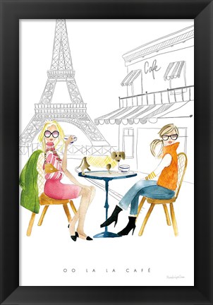 Framed Paris Girlfriends III Print