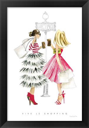 Framed Paris Girlfriends II Print