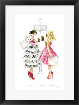 Framed Paris Girlfriends II Print