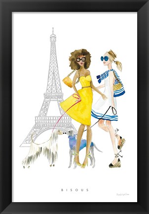 Framed Paris Girlfriend I Print