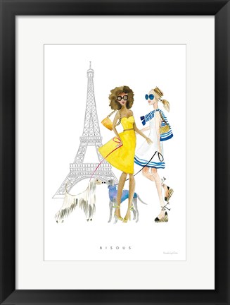 Framed Paris Girlfriend I Print