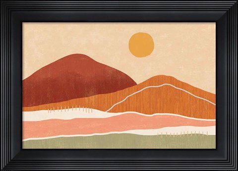 Framed Warmscape I Print