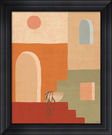 Framed Simple Scenes I Print