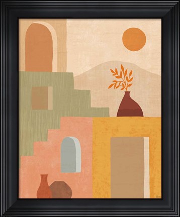 Framed Simple Scenes II Print