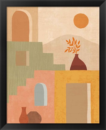 Framed Simple Scenes II Print