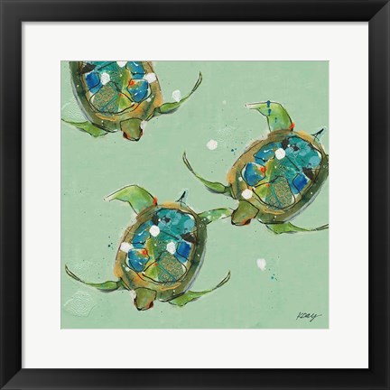 Framed Sea Turtles Print