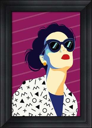 Framed Style and Attitude III Print