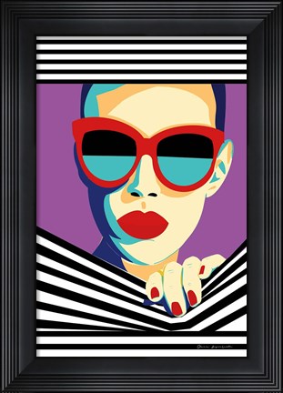 Framed Style and Attitude II Print