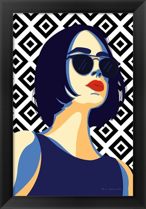 Framed Style and Attitude I Print