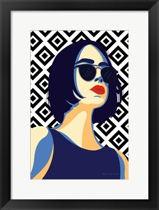 Framed Style and Attitude I Print