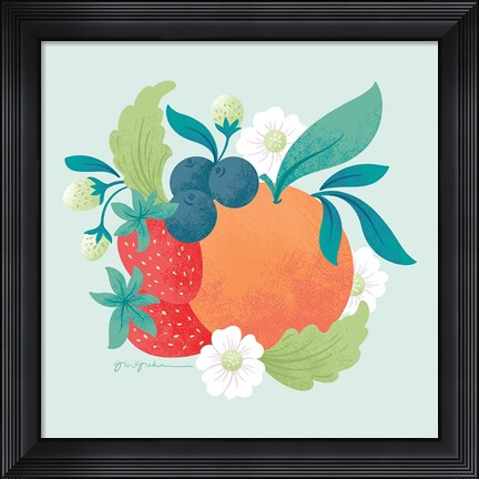 Framed Market Fresh II Print