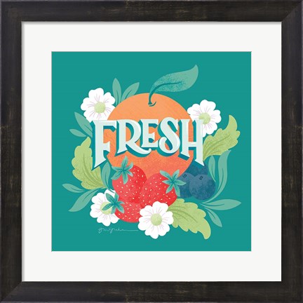 Framed Market Fresh I Print