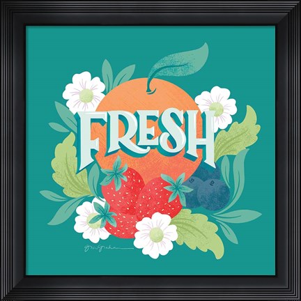 Framed Market Fresh I Print