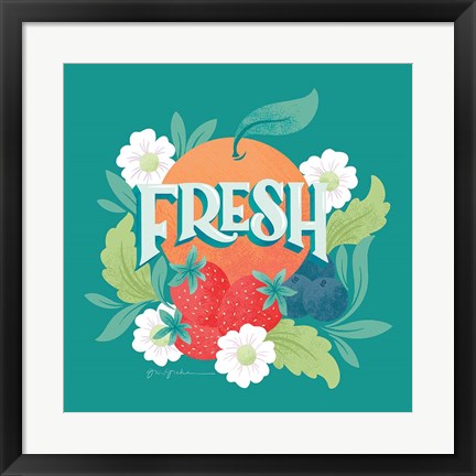 Framed Market Fresh I Print