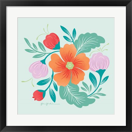 Framed Market Flowers II Print