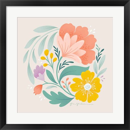 Framed Floral Study I Print