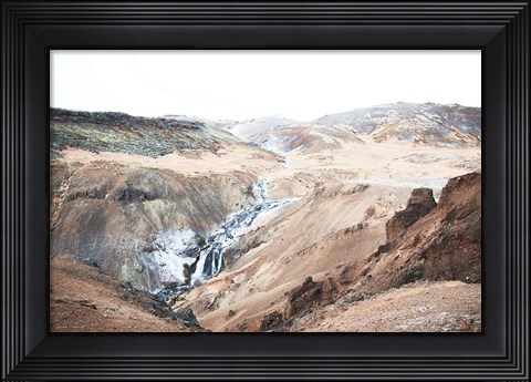 Framed Reykjadalur Hot River Print