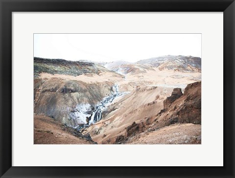 Framed Reykjadalur Hot River Print