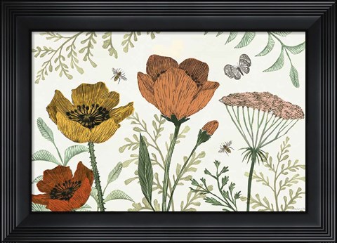 Framed Springtime IV Warm Print