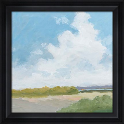 Framed Clouds Over Lagoon Print