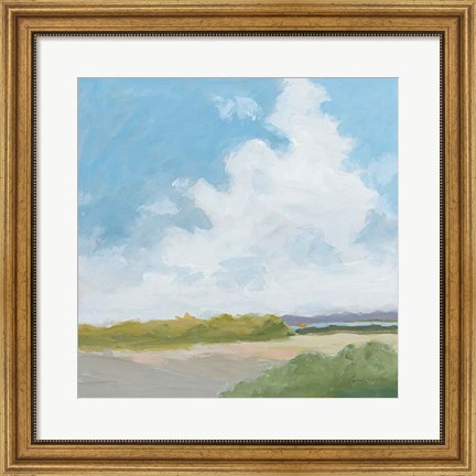 Framed Clouds Over Lagoon Print