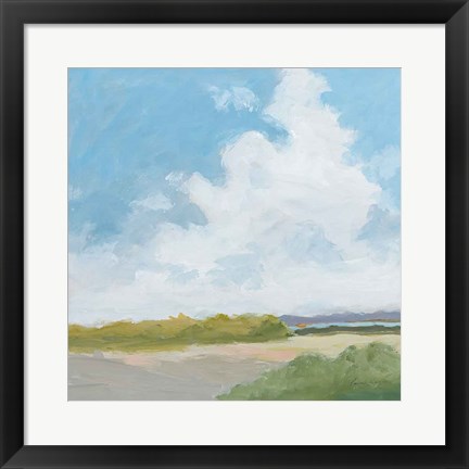 Framed Clouds Over Lagoon Print