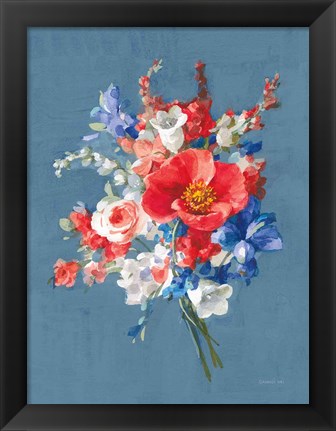 Framed July Bouquet Print