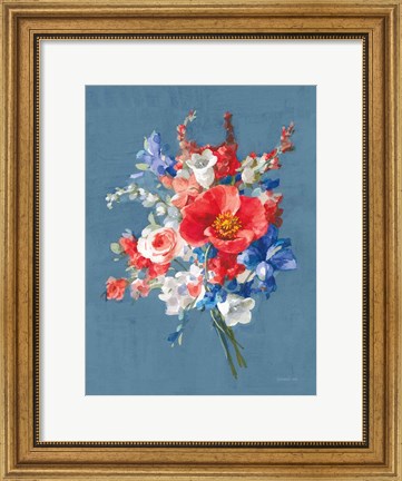 Framed July Bouquet Print
