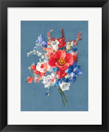 Framed July Bouquet Print