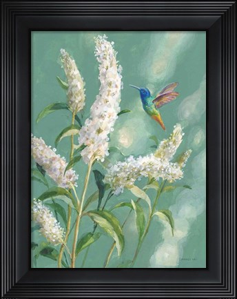 Framed Hummingbird Spring II Print