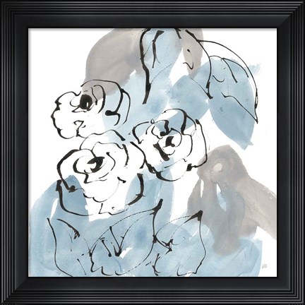 Framed Blue Neutrals II Print