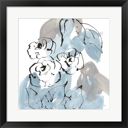 Framed Blue Neutrals II Print