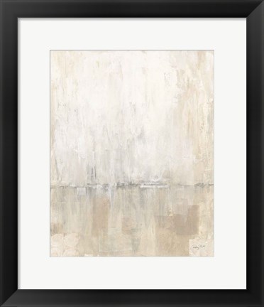 Framed Gray Morning Light I Print