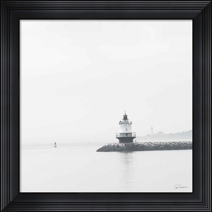 Framed Casco Bay Lighthouse I Print