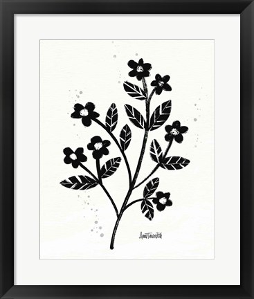 Framed Bold Blooms III Print