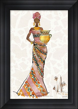 Framed African Flair X B Print