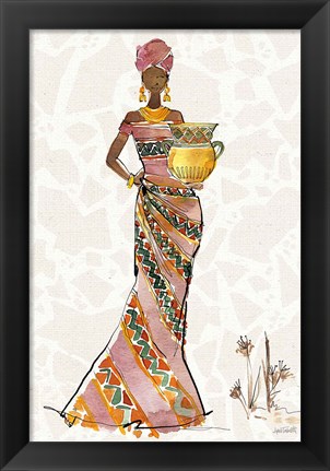 Framed African Flair X B Print