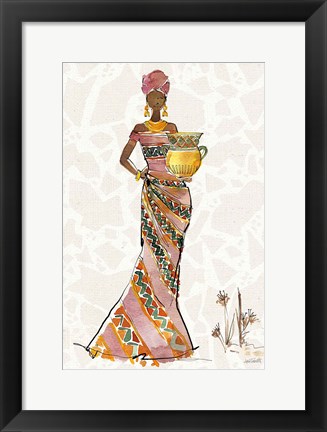 Framed African Flair X B Print