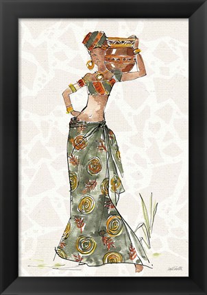 Framed African Flair VIII B Print