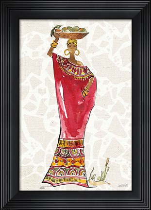 Framed African Flair IX B Print