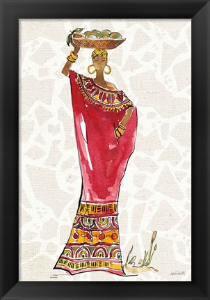 Framed African Flair IX B Print