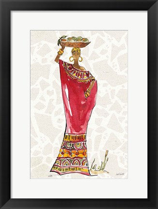 Framed African Flair IX B Print