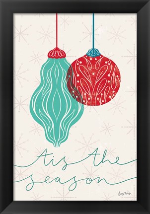 Framed Retro Ornaments VII Print