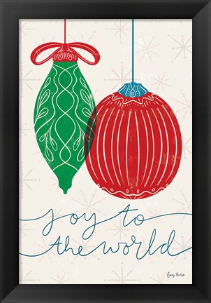 Framed Retro Ornaments VI Print
